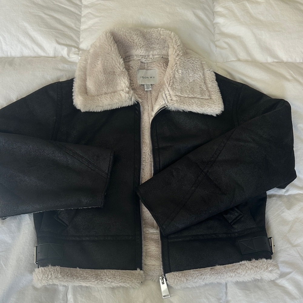 Jason Wu Cream Faux Fur Coat